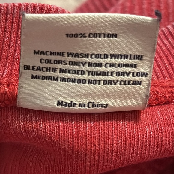 🌹OAT COLLECTIVE "YOU MATTER" RIBBED WASHED CRANBERRY SWEATSHIRT - Picture 6 of 6